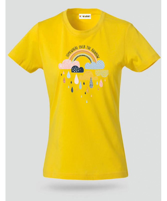 Rainbow T-shirt Basic Donna