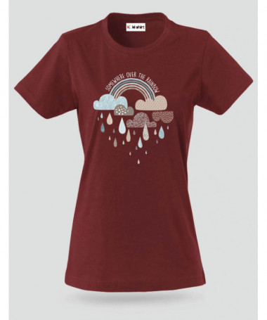 Rainbow T-shirt Basic Donna