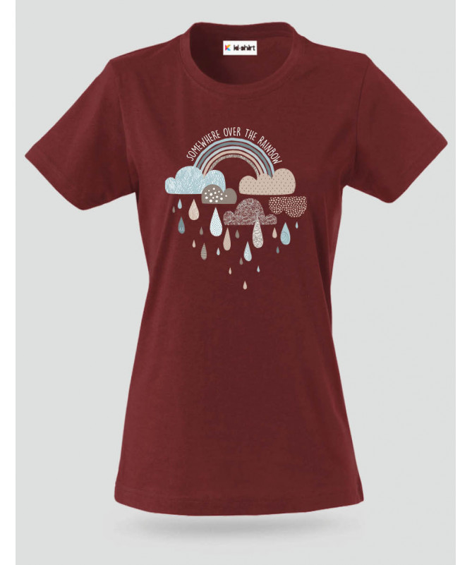 Rainbow T-shirt Basic Donna