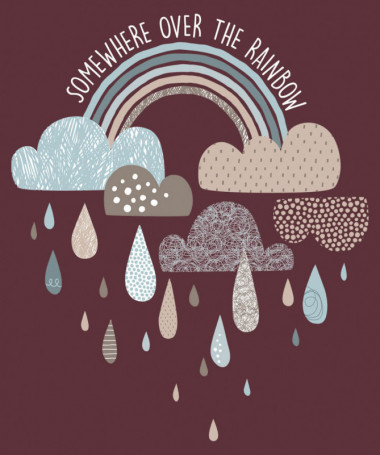 Rainbow T-shirt Basic Donna