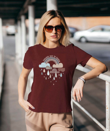 Rainbow T-shirt Basic Donna