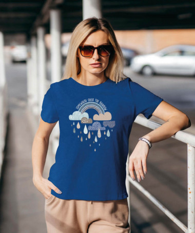 Rainbow T-shirt Basic Donna