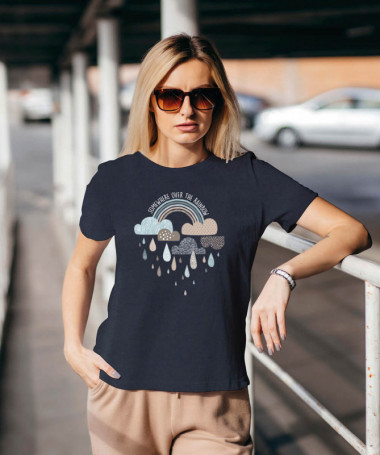 Rainbow T-shirt Basic Donna