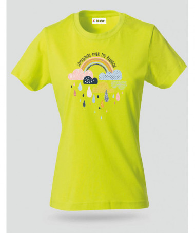 Rainbow T-shirt Basic Donna