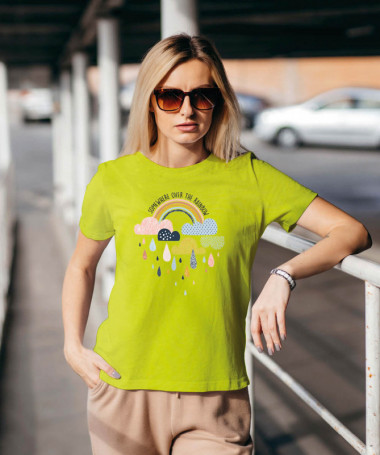 Rainbow T-shirt Basic Donna