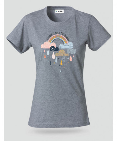 Rainbow T-shirt Basic Donna
