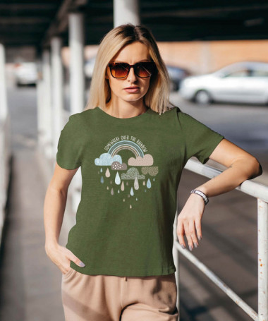Rainbow T-shirt Basic Donna