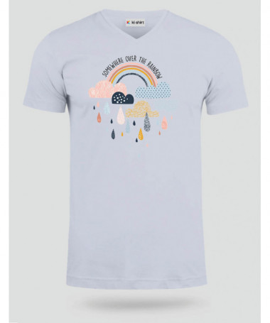 Rainbow  T-shirt Scollo V