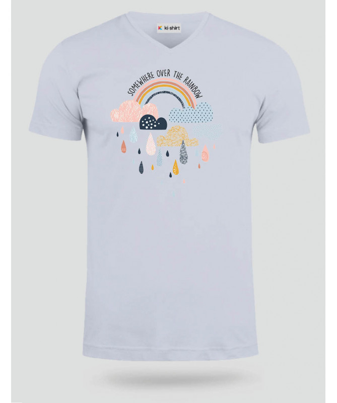 Rainbow  T-shirt Scollo V