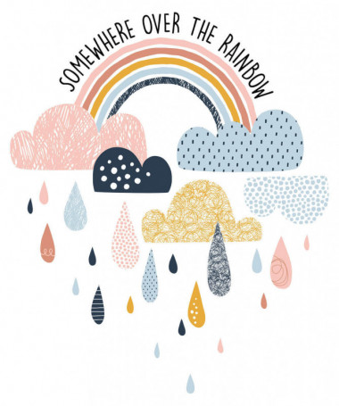 Rainbow  T-shirt Scollo V