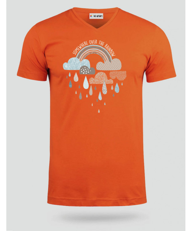 Rainbow  T-shirt Scollo V