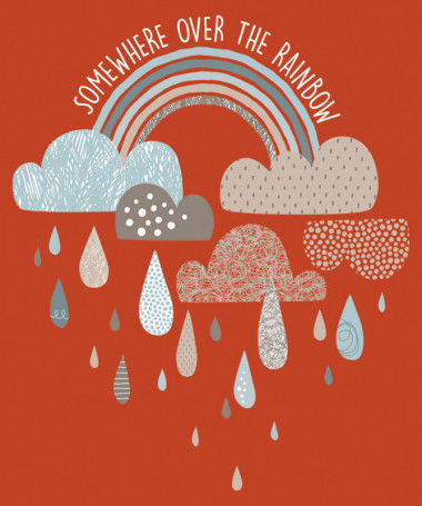 Rainbow  T-shirt Scollo V