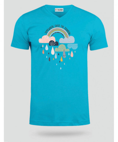 Rainbow  T-shirt Scollo V