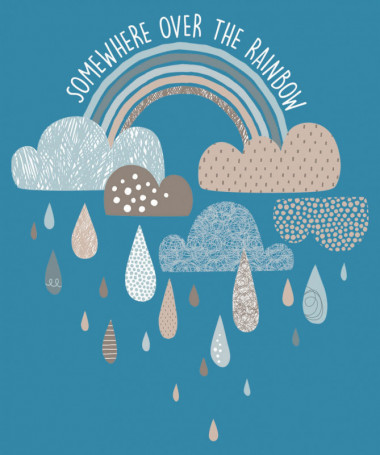 Rainbow  T-shirt Scollo V