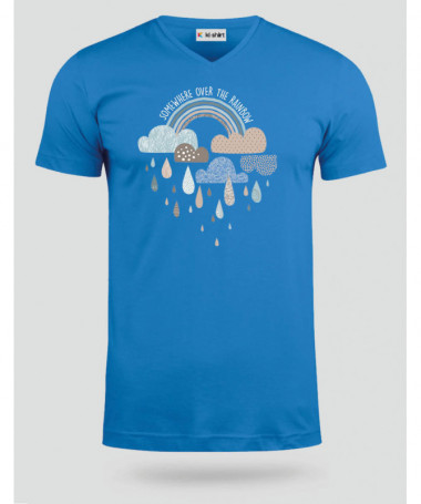 Rainbow  T-shirt Scollo V