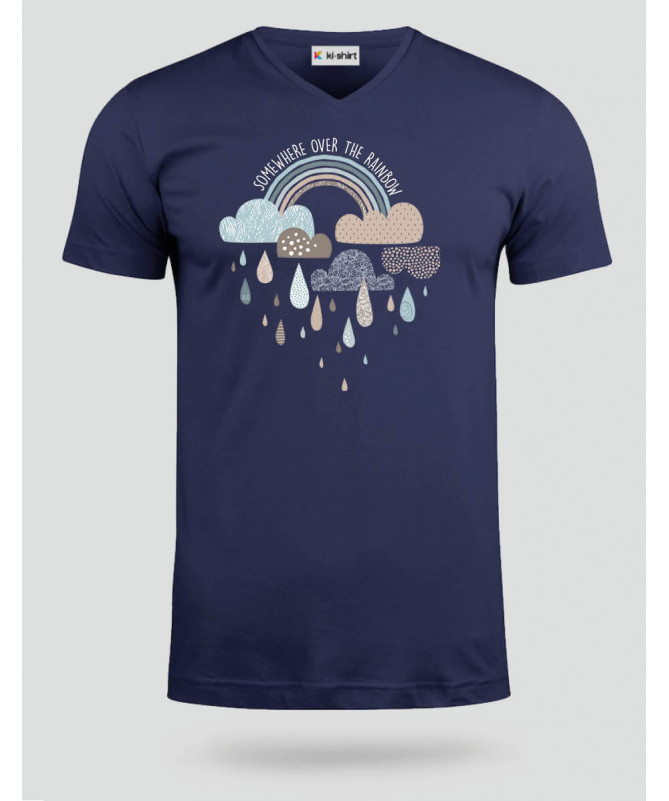 Rainbow  T-shirt Scollo V