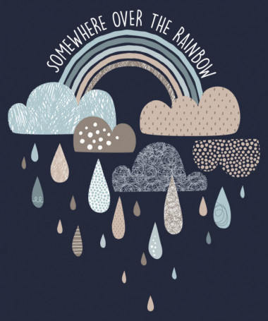 Rainbow  T-shirt Scollo V