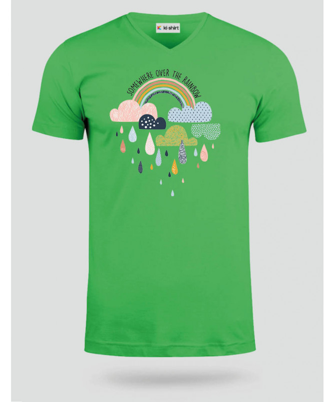 Rainbow  T-shirt Scollo V