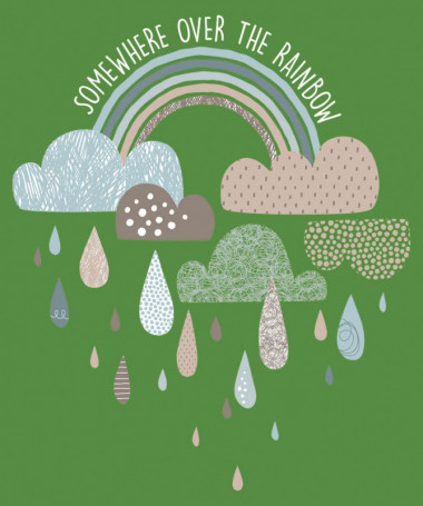 Rainbow  T-shirt Scollo V