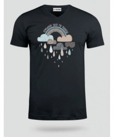 Rainbow  T-shirt Scollo V