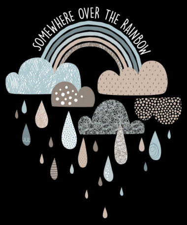 Rainbow  T-shirt Scollo V