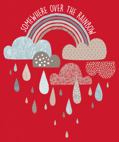 Rainbow Felpa Premium con cappuccio Donna