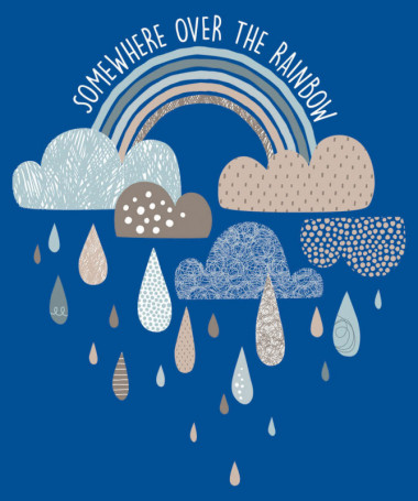 Rainbow Felpa Premium con cappuccio Donna