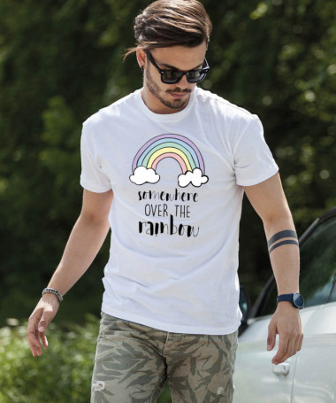 Somewhere over the rainbow T-shirt Basic Uomo