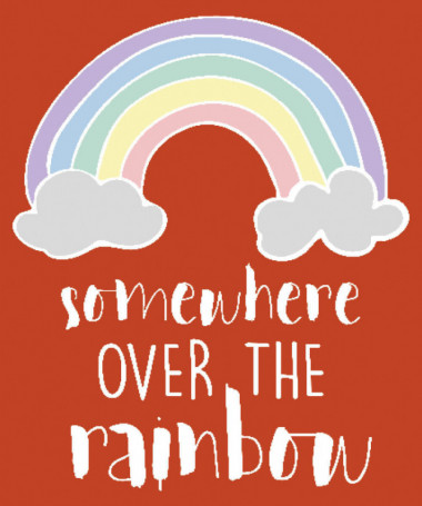Somewhere over the rainbow T-shirt Basic Uomo