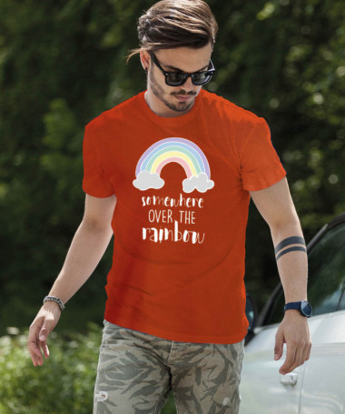 Somewhere over the rainbow T-shirt Basic Uomo