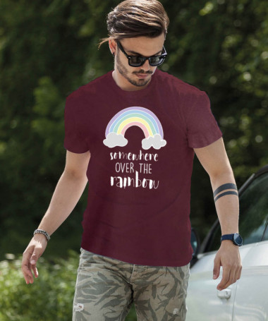 Somewhere over the rainbow T-shirt Basic Uomo
