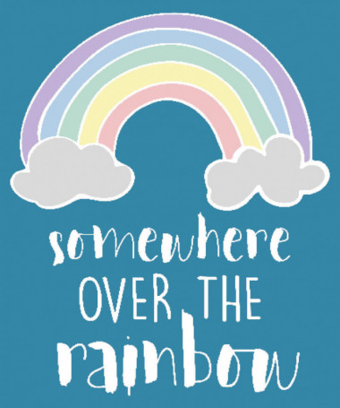 Somewhere over the rainbow T-shirt Basic Uomo