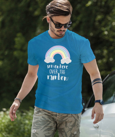 Somewhere over the rainbow T-shirt Basic Uomo