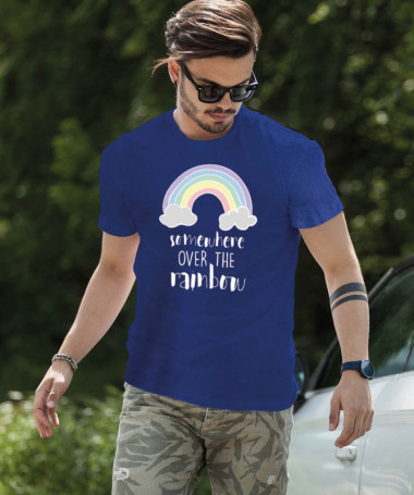 Somewhere over the rainbow T-shirt Basic Uomo