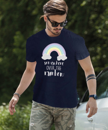 Somewhere over the rainbow T-shirt Basic Uomo