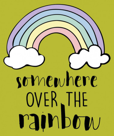 Somewhere over the rainbow T-shirt Basic Uomo