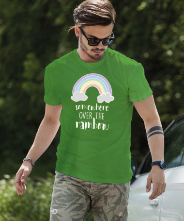 Somewhere over the rainbow T-shirt Basic Uomo