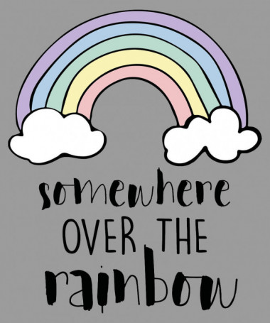 Somewhere over the rainbow T-shirt Basic Uomo