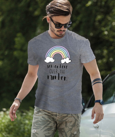Somewhere over the rainbow T-shirt Basic Uomo