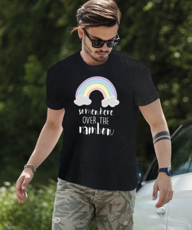 Somewhere over the rainbow T-shirt Basic Uomo