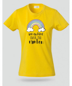 Somewhere over the rainbow T-shirt Basic Donna