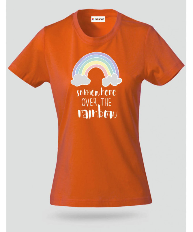 Somewhere over the rainbow T-shirt Basic Donna