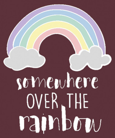 Somewhere over the rainbow T-shirt Basic Donna