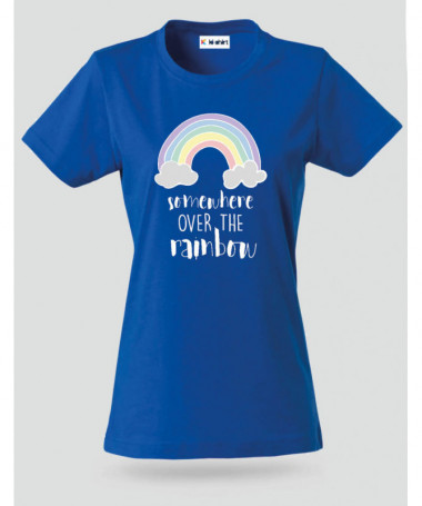 Somewhere over the rainbow T-shirt Basic Donna