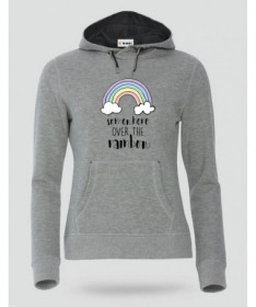 Somewhere over the rainbow Felpa Premium con cappuccio Donna