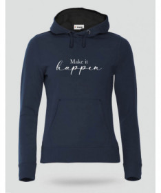 Make it happen Felpa Premium con cappuccio Donna