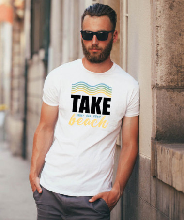 Take me to the beach T-shirt Basic Uomo