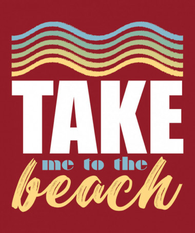 Take me to the beach T-shirt Basic Uomo