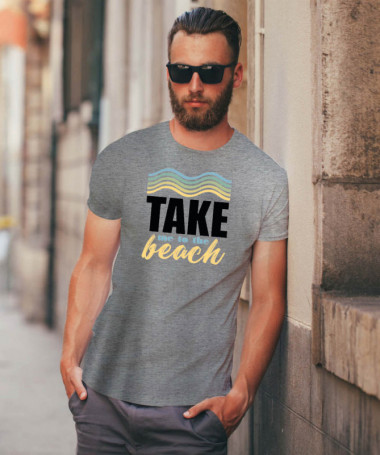 Take me to the beach T-shirt Basic Uomo