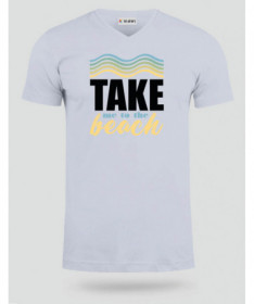 Take me to the beach  T-shirt Scollo V